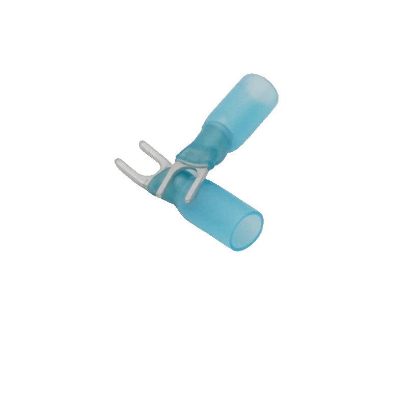 30-Pack Marine HDPE Heat Shrink Fork Terminal #4 16-14 Connector AWG