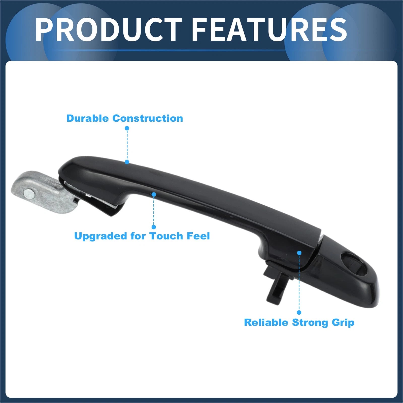 Door Handle Front Right for Hyundai Accent GLS (2006–2011) Replacement