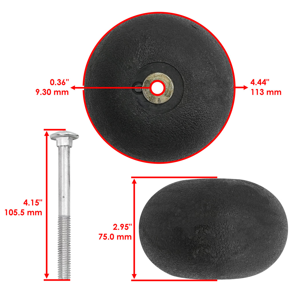 Deck Anti Scalp Wheel Rollers and Brackets for Scag SCR42-25CH (2017–2017)