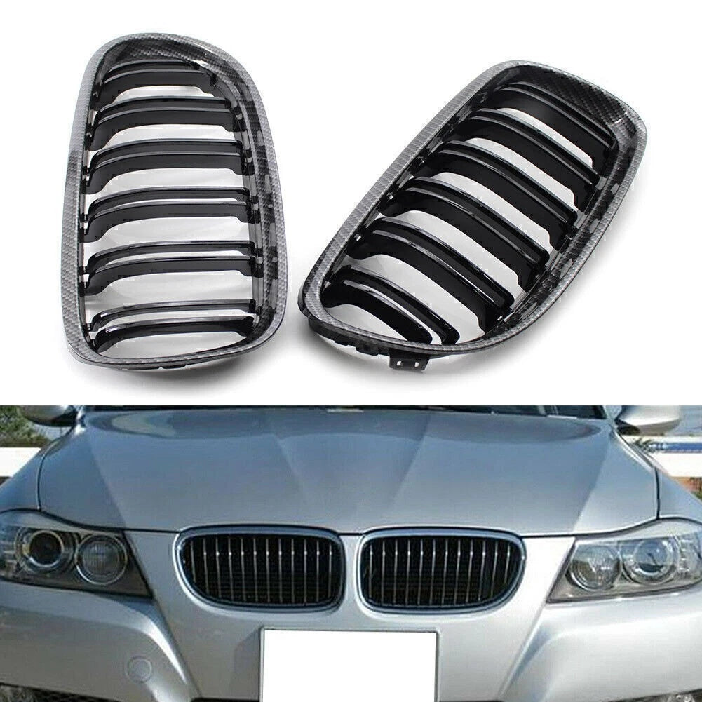 Front Grille Mesh Trim for BMW E90 E91 335D 335I (2007–2013) 51137201967 51137201970