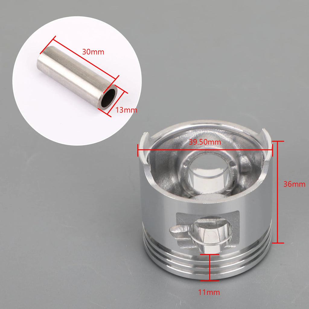 Piston Kit & Rings Set +.50 39.50mm for Honda ST Z ZB 50 CRF50F XR50R Cub 50
