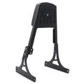 Black Backrest Sissy Bar with Leather Pad for Harley Softail (1984–2023)