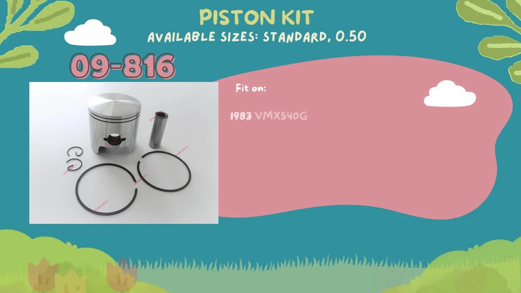 Piston Kit 0.50 with Piston Ring for Yamaha V-Max 540