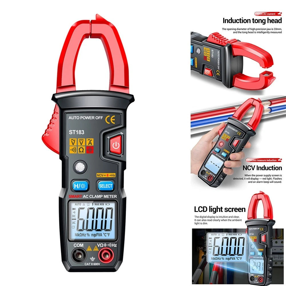 ACDC Clamp Multimeter ST183 for Electrical Tasks