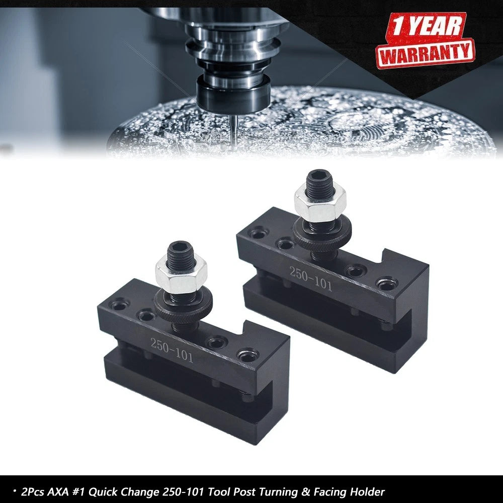 2Pcs AXA #1 Quick Change Tool Post Turning & Facing Holder for Lathes