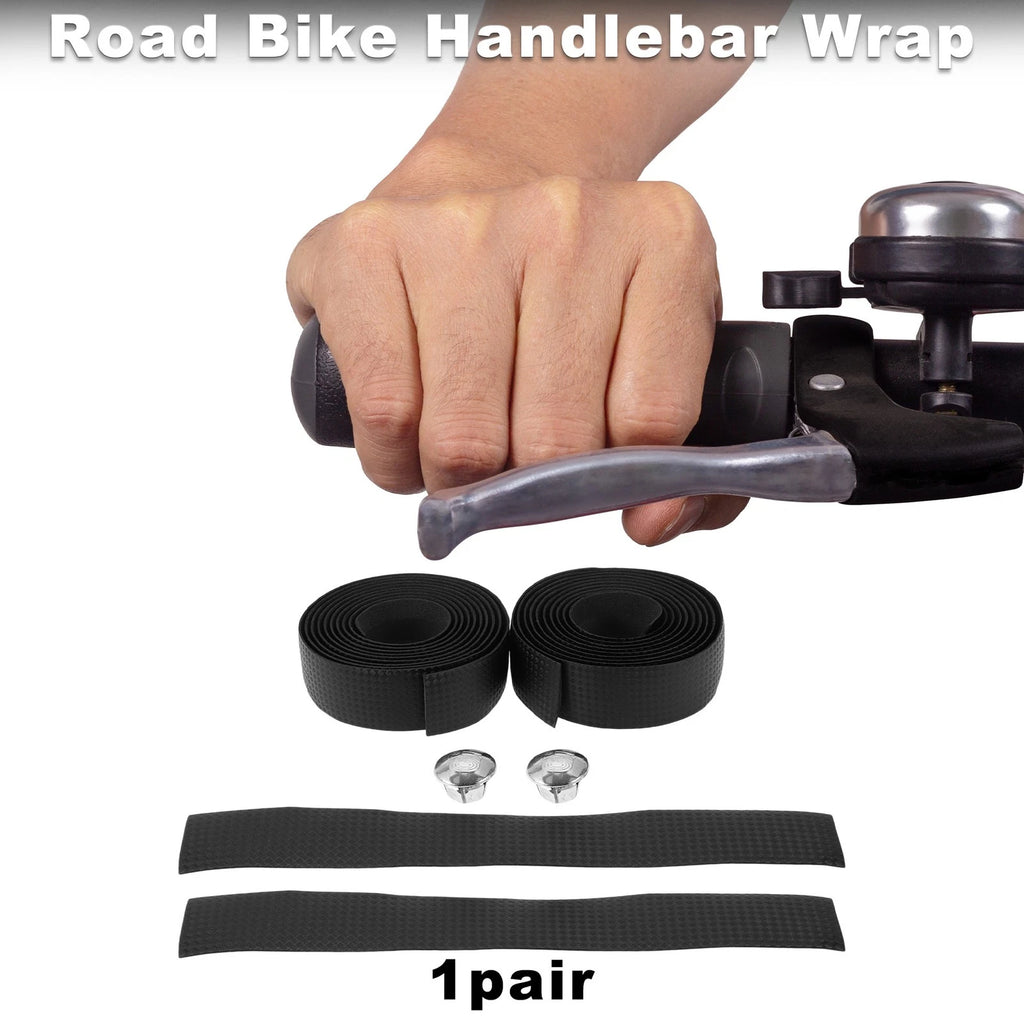 Handlebar Tape Carbon Fiber Pattern for Bike Bicycle Handlebar Grip Tape (1Pair)