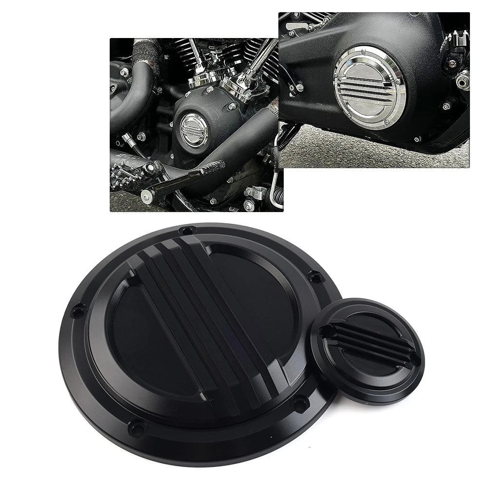 Black Derby Cover for Harley Softail (2018–2023)