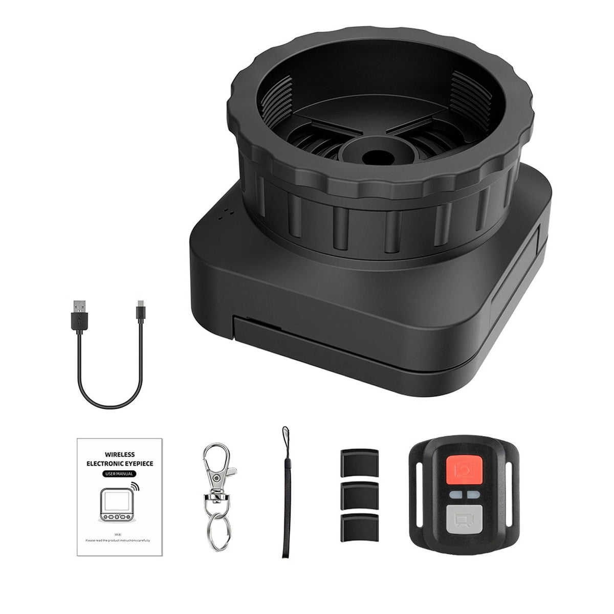 64MP 4K Telescope Eyepiece Camera with 2.4G WiFi and Remote Control