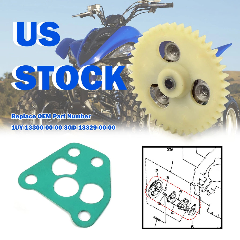 Oil Pump Gear Gasket for Yamaha Raptor Warrior Big Bear 350 400 (2000–2006)