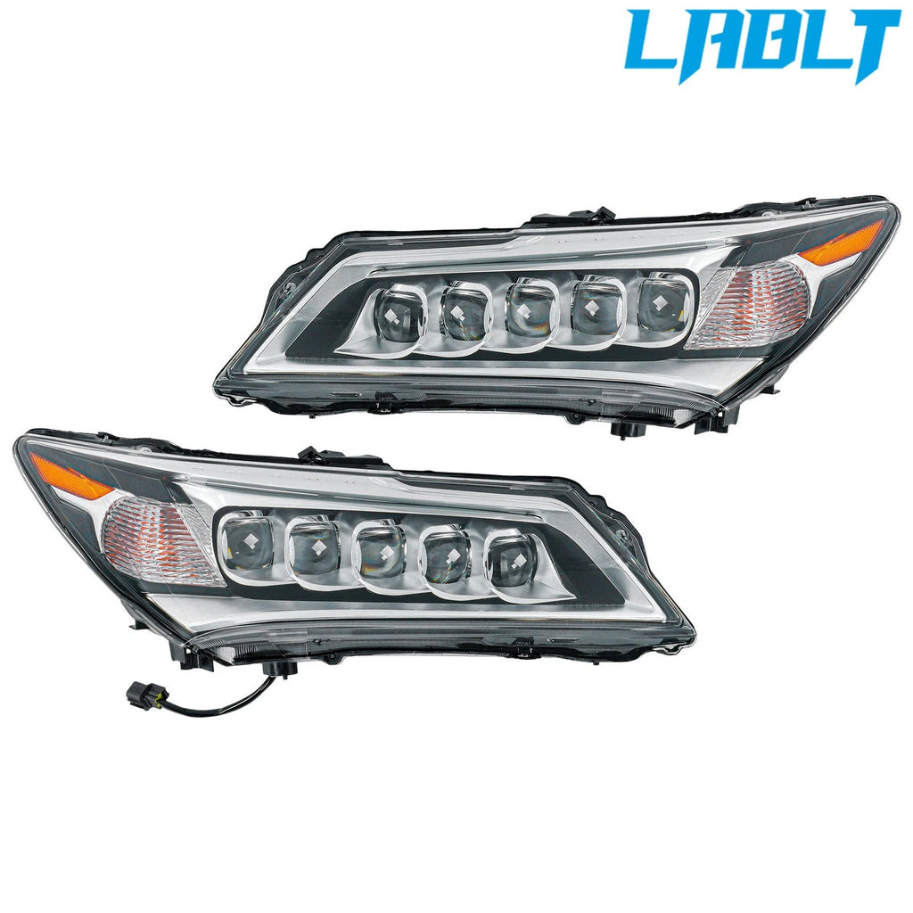 2X LED Headlight Assembly for Acura MDX (2014–2016) LABLT
