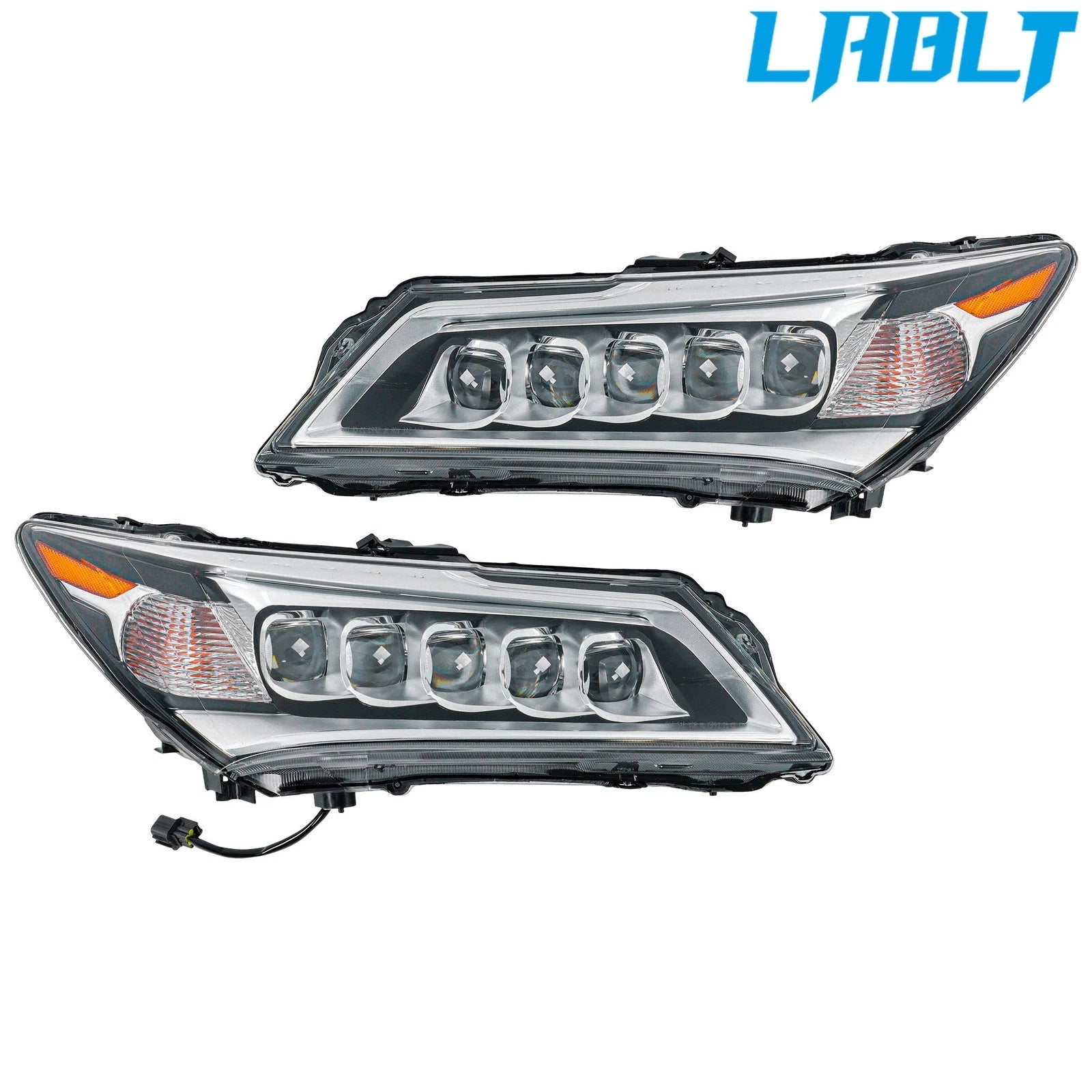 2X LED Headlight Assembly for Acura MDX (2014–2016) LABLT