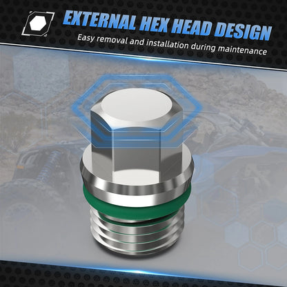 M10x1.0 Front Differential Oil Drain Plug for Can-Am Commander 700 1000R (2021–2023)