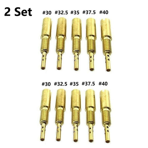 10Pcs Carburetor Idle Jet Slow Pilot Jets #30-#40 for Mikuni RS HS HSR VM28/486