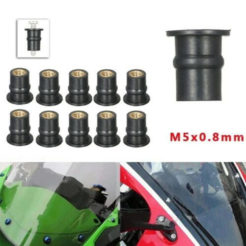 10X Well Nut for Motorcycle Windshield Replacement (M5)