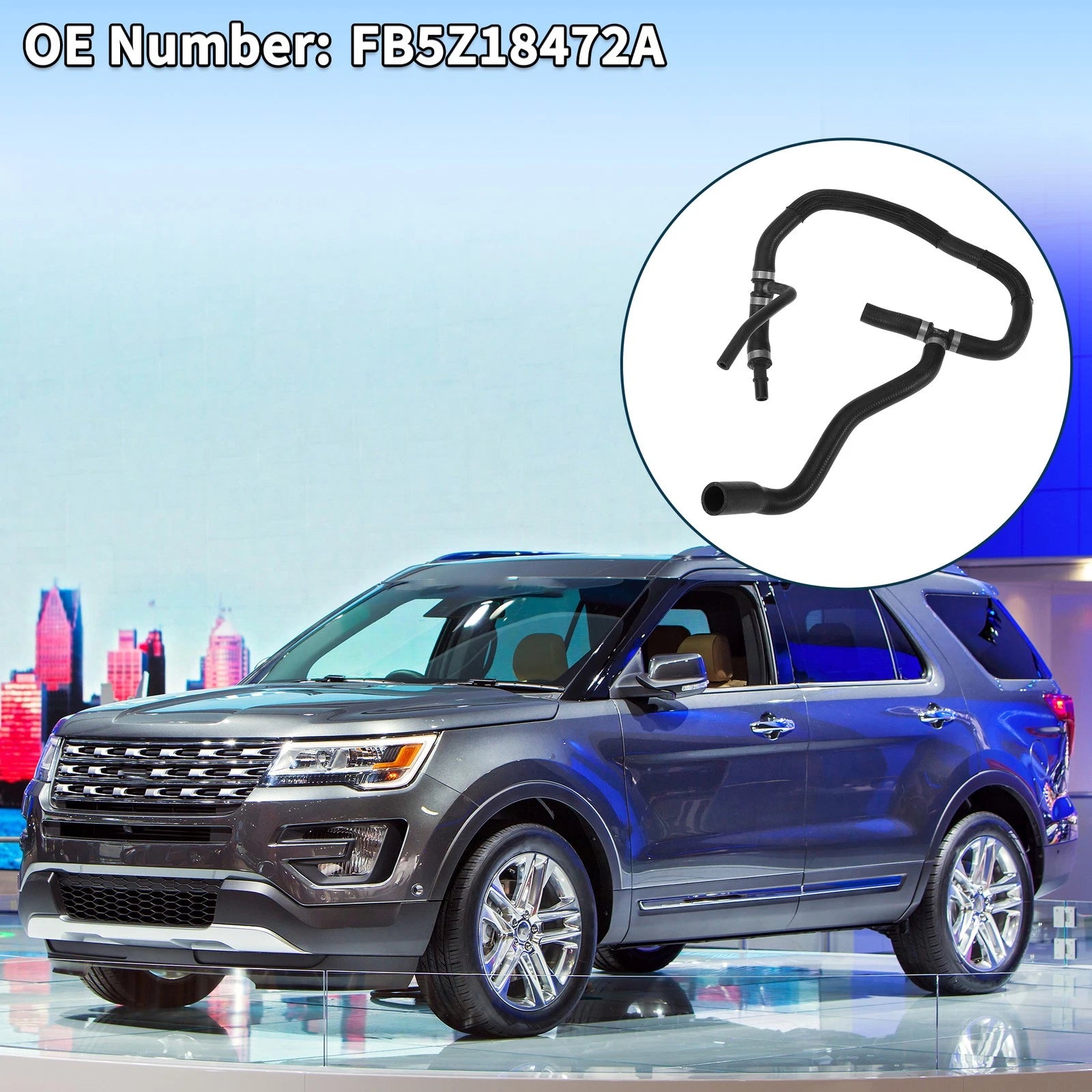 Radiator Hose Warm Air Outlet Pipe Replacement for Ford Explorer (2011–2019)