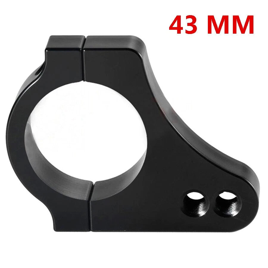 43MM Black Motorcycle Steering Damper Fork Frame Bracket Reduce Lever Vibration