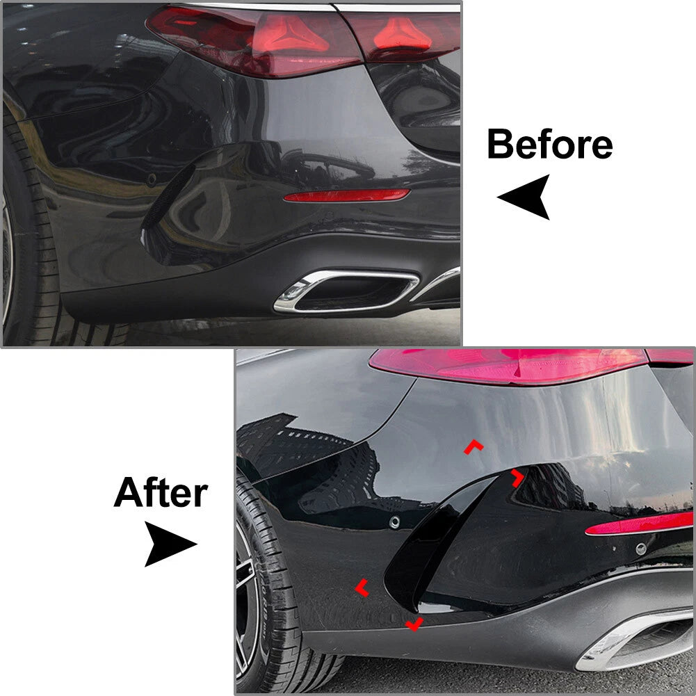 2X Rear Bumper Side Spoiler for Mercedes Benz E Class W214 E260 E300 (2024+)