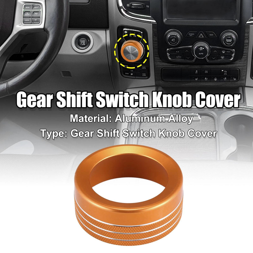 Gear Shift Knob Cover Decoration for Dodge Ram (2013–2017) Orange