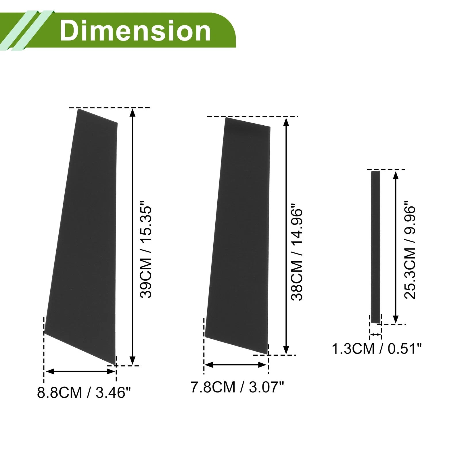 6 Pcs Pillar Window Trim for Chevy Cruze (2016–2019) Black