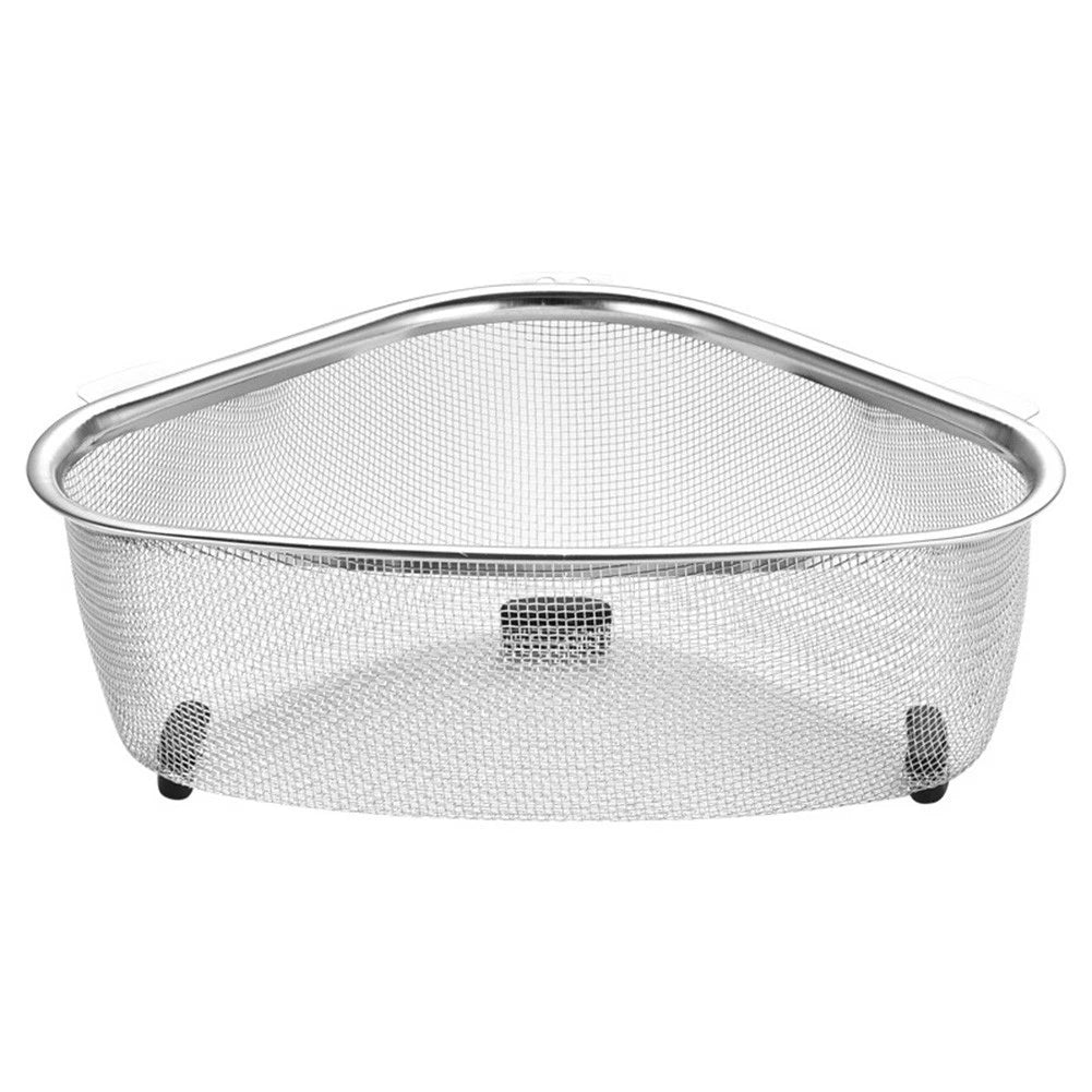 Stainless Steel Sink Strainer for Corner Placement