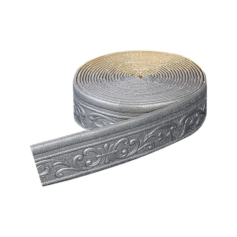 3D Wall Border Trim for Wallpaper (10m x 8cm x 5mm)