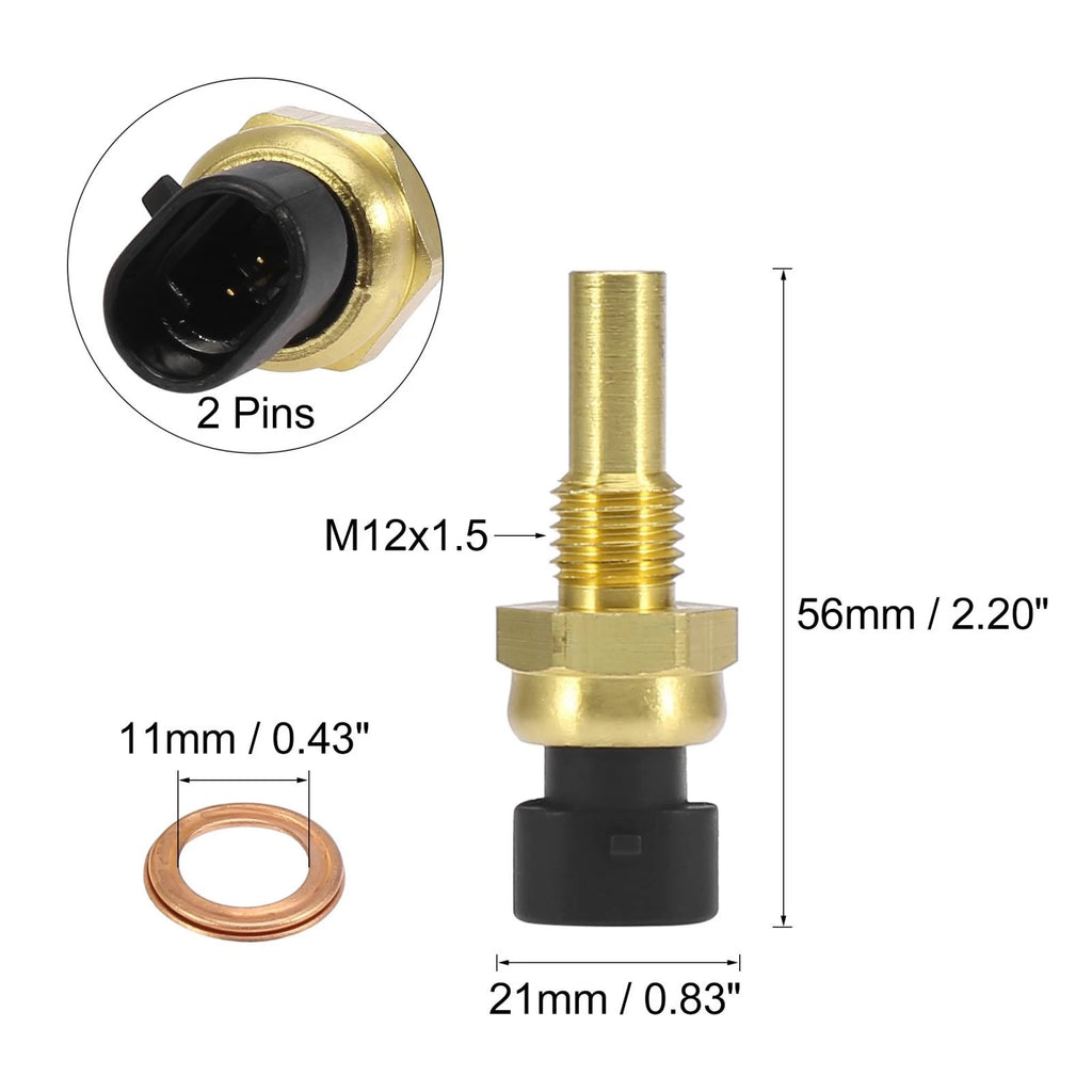 Engine Coolant Temperature Sensor 2 Pin Replacement for Buick Chevrolet (1998–2005)
