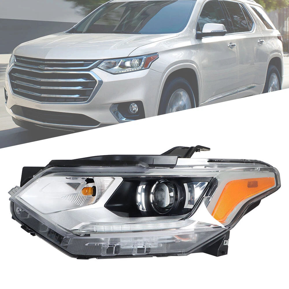 Driver Side Headlight Assembly LED DRL HID/Xenon for Chevy Traverse (2018–2021)