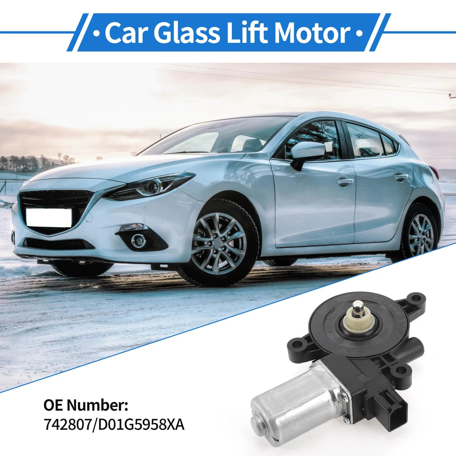 Power Window Regulator Lift Motor for Mazda 2 Hatchback (2011–2014)