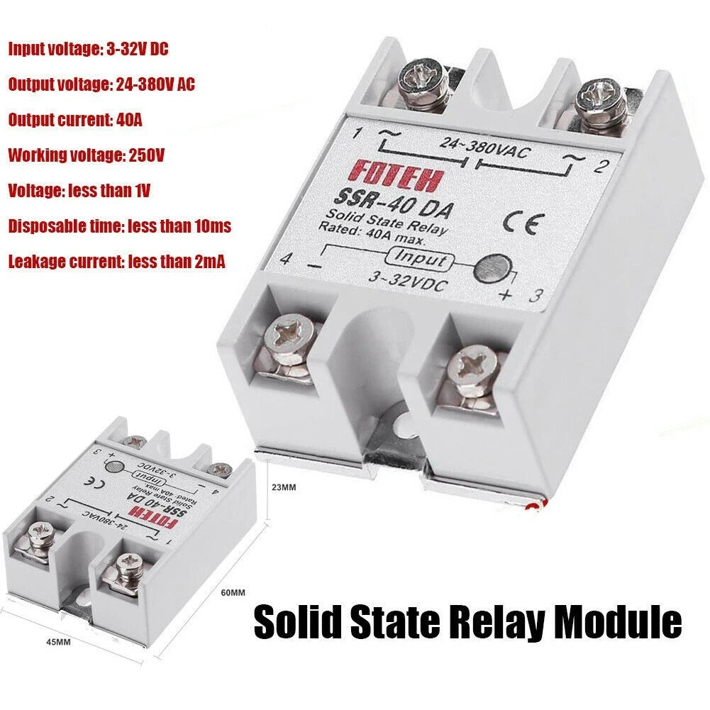 Relay Module AC Controller for 24-380V Single Phase DC