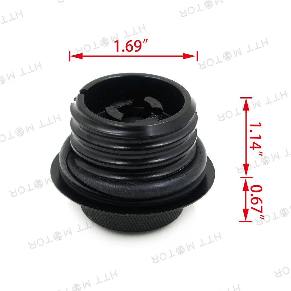 Vented Black Pop Up Gas Cap for Harley (1982–2010)