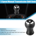 Shift Knob for 5 Speed Manual Transmission Replacement for Toyota Yaris (2005–2010)