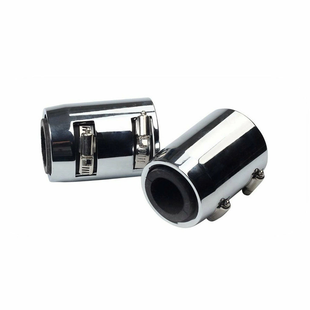 24" Flexible Upper/Lower Radiator Hose Kit for V8 (Chrome Caps)