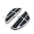 Chrome Passenger Floor Board Set for Harley Touring (1993–2018)