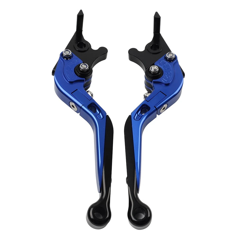 Folding Extendable Brake Clutch Levers for Aprilia V4 1100RR (2017–2021) Blue