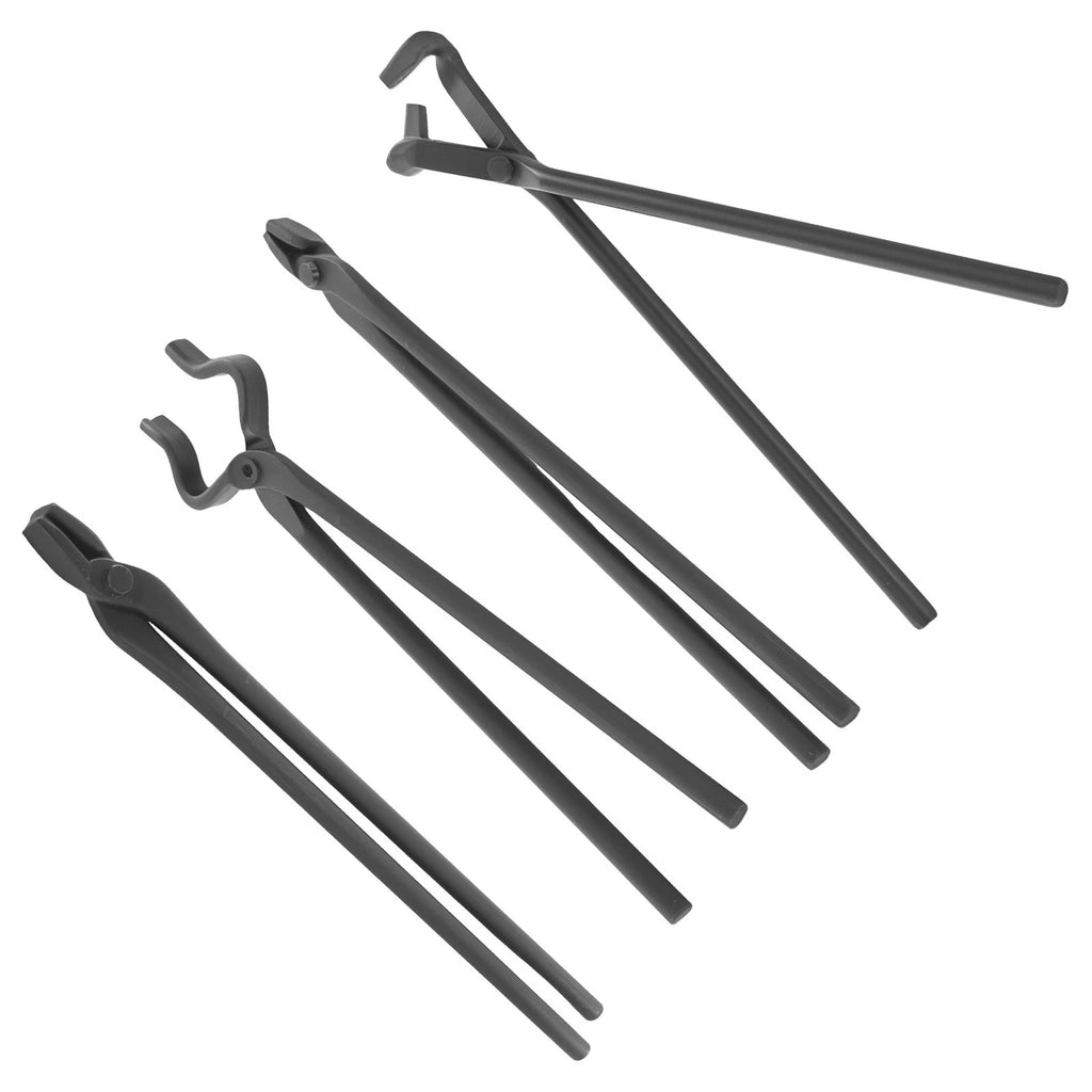 4pc Carbon Steel Tongs Set for Blacksmithing Tool (Forging)