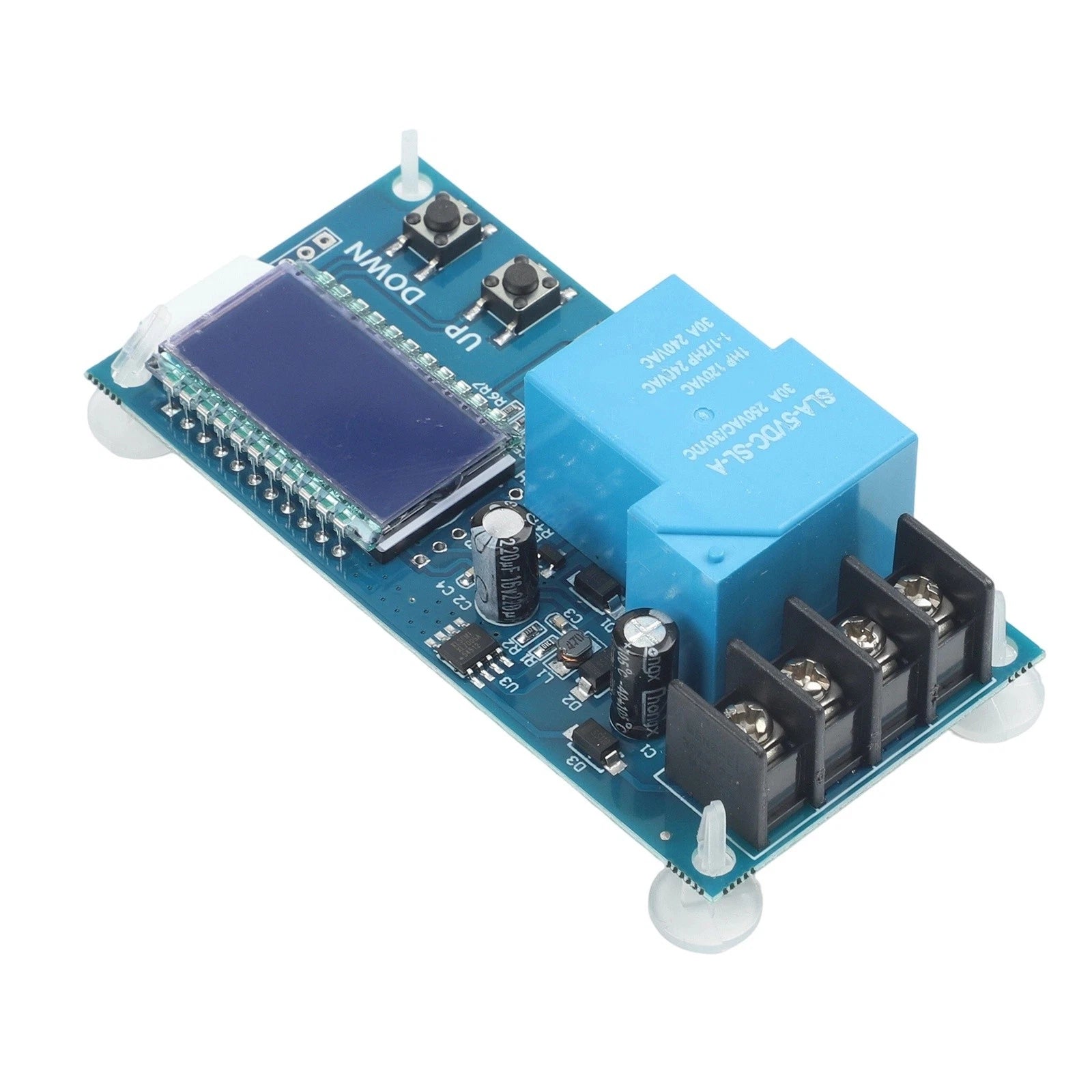 6V 60V Battery Charging Module with Voltage Monitoring and Timer Control