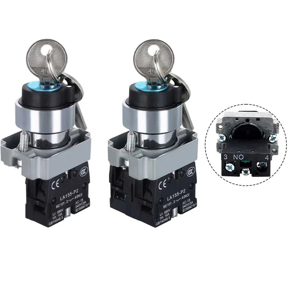 Selflocking Rotary Pushbutton Switch for Equipment Control (10A 600V)