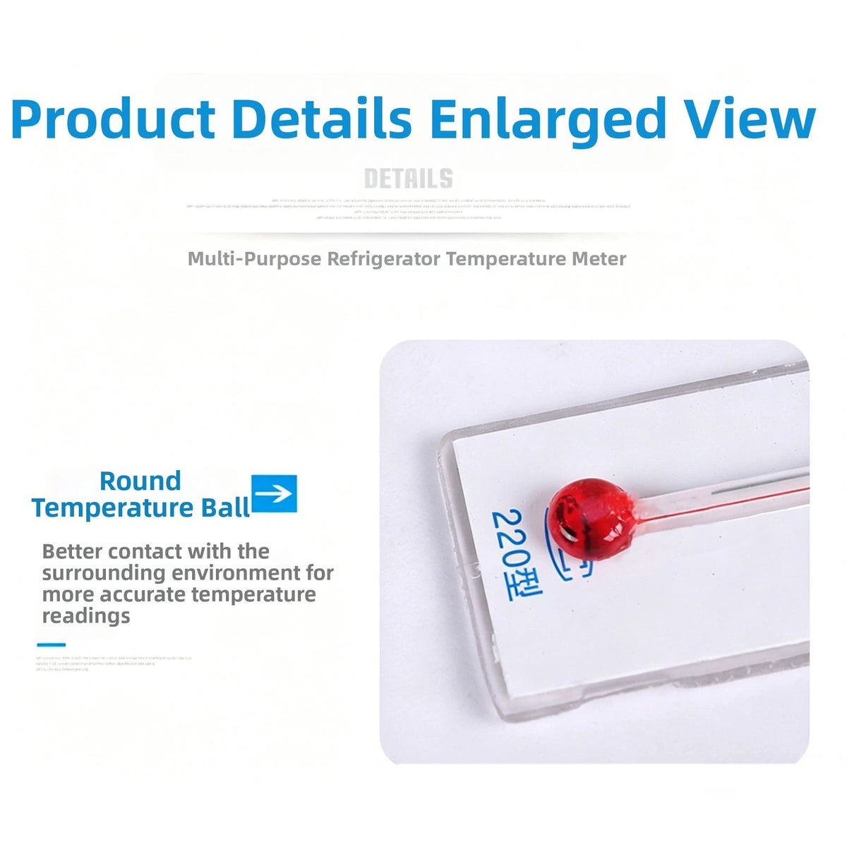 Wall-Mounted Refrigerator Thermometer for Pharmacy Vaccine Storage