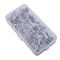 200PCS Non Insulated Butt Connectors for Electrical Wire Crimping