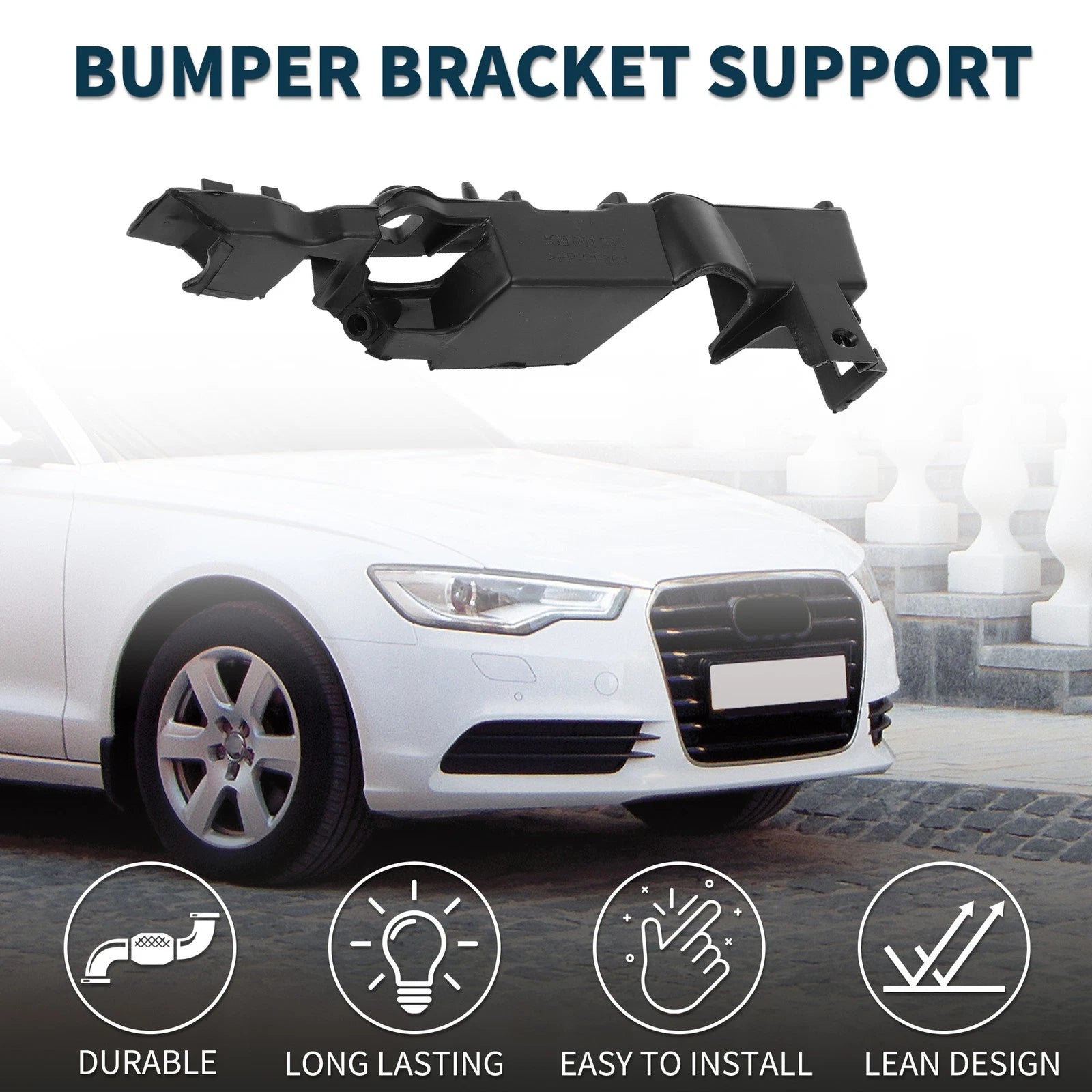 1pc Left Front Bumper Retainer Bracket for Audi A6 (2011–2018)