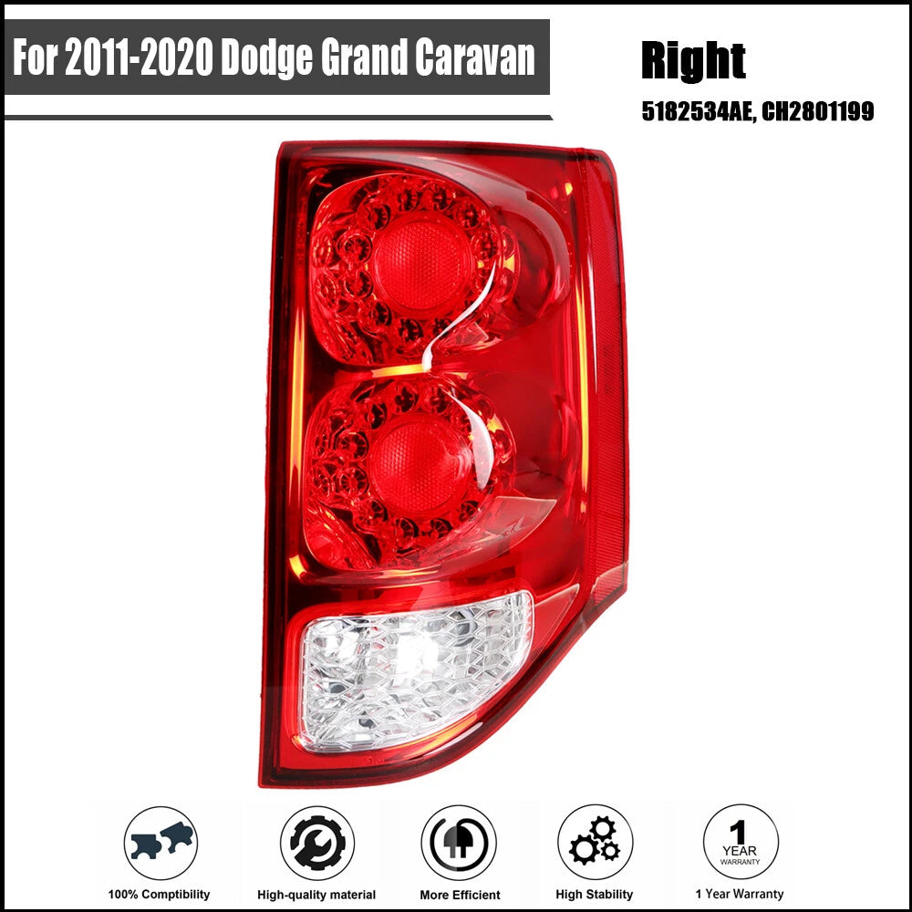 LED Tail Light Assembly for Dodge Grand Caravan (2011–2020)