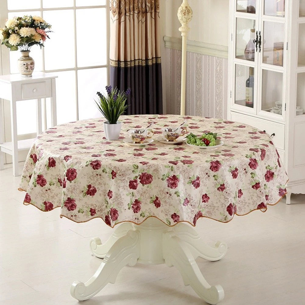 Round Table Cloth for 6 Seaters/4 Seaters (PVC)