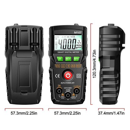 Digital Multimeter M107 4000 Counts Auto-Ranging AC/DC Voltage Current