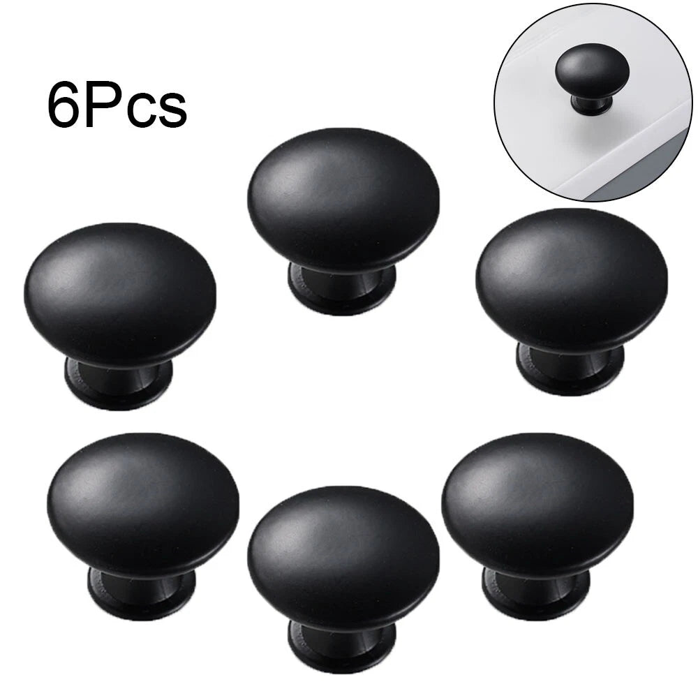 Set of 6 Zinc Alloy Cabinet Drawer Knobs for Kitchen Furniture
