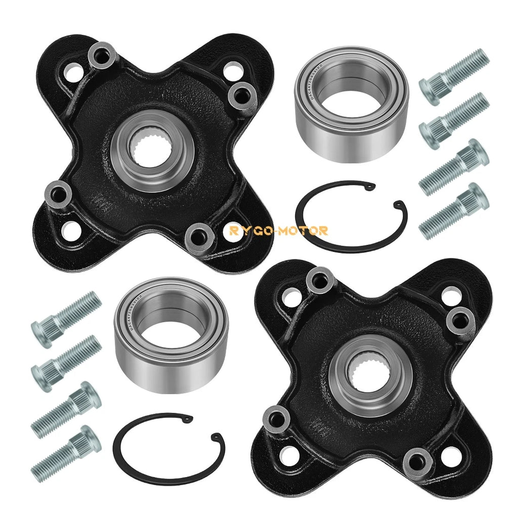 2X Front/Rear Wheel Hubs & Bearing Bolts Kit for Polaris RZR 1000 900 (2015–2025)