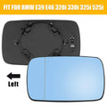 Left Side Heated Mirror w Backing Plate for BMW E39 E46 330i 325i (1998–2005)