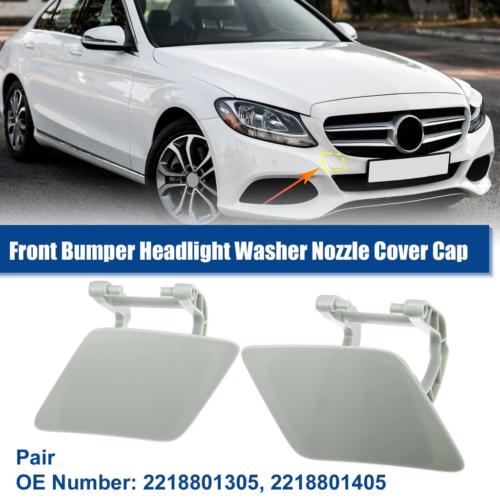 Headlight Washer Nozzle Cap Pair for Mercedes-Benz S-Class W221 (2010–2013)