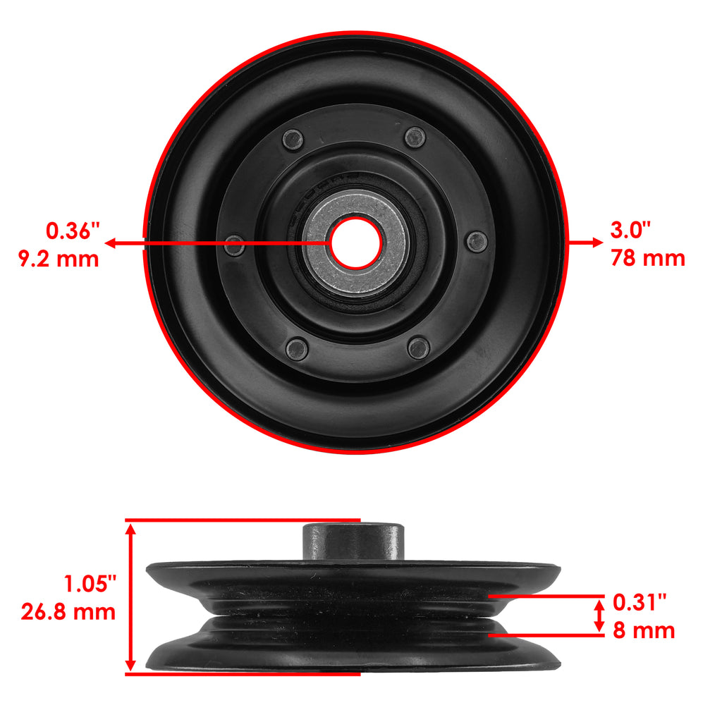 Deck Belt V Idler Pulley Replacement for Husqvarna GTH225 (2005–2018)