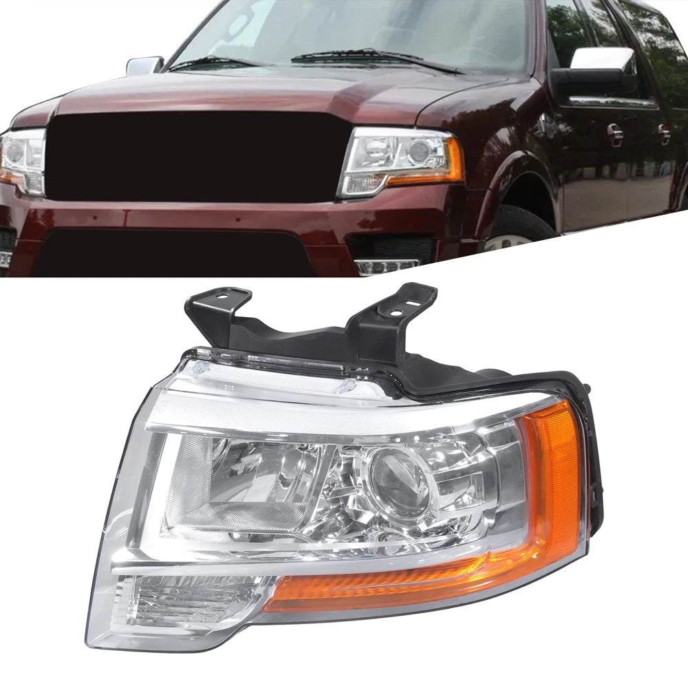 Headlight Assembly Projector Halogen for Ford Expedition (2015–2017) Left Side