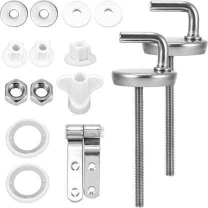 Toilet Seat Hinge Set for Quiet Stable Fit